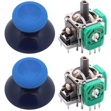 XBOX One Analog Motor Topuz Seti 2+2 One - One S/X - Series S/X Uyumlu Siyah Buz Mavi Mavi