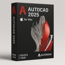 Autocad 2025 (Mac) - 1 Pc 2 Yıl Abonelik Kodu