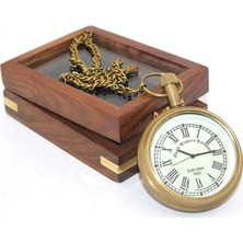 Eco Port Ahşap Kutulu Köstekli Saat NI4313A