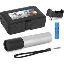 TeknoKapsül 15W 365NM Ultraviyole Feneri - Mor Işık Uv Alüminyum El Feneri