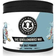 Honey Badger Sea Salt Pomade Şekillendirici Wax Orta Tutuculuk Özelliği ile 120 ml Krem