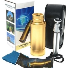 Eco Port 50X50 Panda Metal Gövde Tek Gözle Büyük Mercek Korsan Dürbün Gold