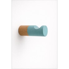 Orient Design Gök Mavisi - Naturel İskandinav Stili Ahşap Duvar Askısı