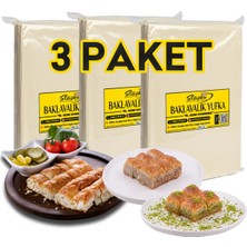 Silifke Yufka Böreklik Yufka, Baklavalık Yufka ve Burmalık Yufka - 3 Paket - 3 Tepsilik (±2700GR)