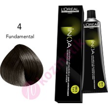 L'Oréal Professionnel İnoa Amonyaksız Saç Boyası No: 4 Fundamental 60Ml.