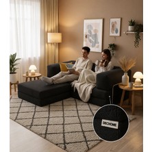 MONAMI Dechome 200X200 Köşe Takımı |kadife | Köşe Koltuk | Modüler Köşe Takımı | Yataklı L Koltuk | Fitilli Kadife | Yıkanabilir Fitilli Kadife Kumaş