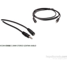 Vcom Cv202 3.5Mm Stereo Uzatma Kablo 3Mt Kesintisiz Bağlantı İçin Uygun
