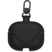Eco Port Apple Airpods Pro 2 (2.nesil) Çanta Deri Kılıf - Siyah