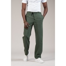 Akçaylar Lyocell Kumaş Beli Lastikli ve Iplikli Yazlık Baggy Pantolon