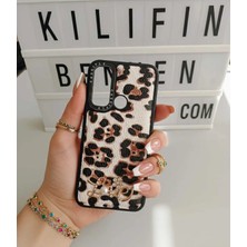 Camkapak Aksesuar Xiaomi Redmi Note 8 Leopar Love Süslü Kılıf Modeli