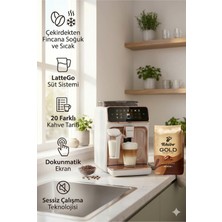 Philips Lattego Tam Otomatik Espresso Kahve Makinesi Beyaz + Tchibo Gold Kahve Çekirdeği 500 gr