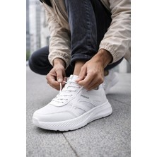 Ekinox Store Erkek Günlük Beyaz Rahat Hafif Spor Ayakkabı