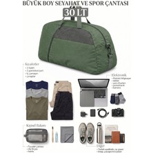 Büyük Boy Haki Önü Cepli Ayarlanabilir Omuz Askılı El Seyahat Spor ÇANTASI-00831