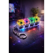 Belirtilmemiş Işıklı Klavye Oyuncak Stres Giderici Ses Çıkaran Işıklı Pilli Tuş Takımı Anahtarlık Oyunu