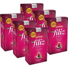 Çaykur Filiz Siyah Çay 1000 gr x 6'lı 6 kg Doğal Yaprak Çay