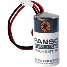 Eco Port Fanso ER26500H Kablolu Konnektörlü (51005-2P) 3.6V Lithium Pil (Li-Socl2)