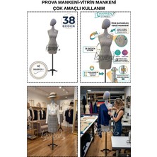 Manken İstanbul 38 Beden Hem Prova - Hem Ürün Sergileme Hem Fotoğraf Çekimi Için Iğne Batan Kafalı Terzi Mankeni