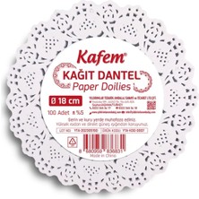 Dolphin 18 cm Yuvarlak Dantel Kağıt 100 Adet