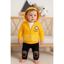 Herşey Trend Herşeytrend Aslan Desenli 3'lü Erkek Bebek Takımı