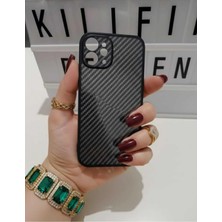 Camkapak Aksesuar iPhone 12 Pro Karbon Fiber Kılıf Modeli