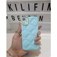 Camkapak Aksesuar Iphone 11 Deri Desenli Kılıf Modeli