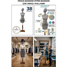 Manken İstanbul 38 Beden Hem Prova - Hem Ürün Sergileme Hem Fotoğraf Çekimi Için Iğne Batan Kafalı Terzi Mankeni