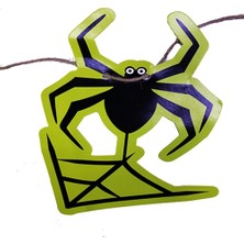 Eco Port Örümcek Şekilli Asmalı Halloween Flama Banner Afiş 2 Metre