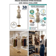 Manken İstanbul 38 Beden Hem Prova - Hem Ürün Sergileme Hem Fotoğraf Çekimi Için Iğne Batan Kafalı Terzi Mankeni