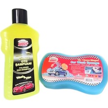 AUTOKIT Cilalı Oto Şampuan 1000 ml Oto Yıkama Süngeri Hediye