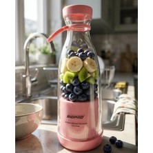 Fta Ticaret Mini Blender USB Şarjlı Smoothie Hazırlayıcı Kolay Temizlenebilir Tasarım