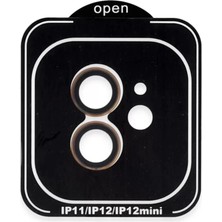 Senka Joko Iphone 11 Pvd Metal Kamera Lens - Turuncu