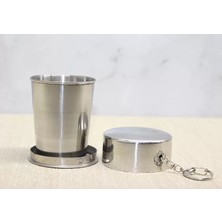 Zenvia Katlanabilir Tekli Paslanmaz Çelik Shot Bardak 7 cm