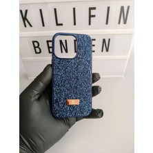 Camkapak Aksesuar Iphone 16 Pro Max Taslı Simli Kılıf Modeli