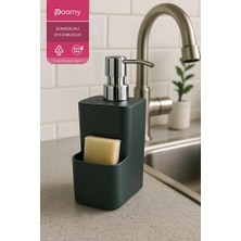 Poomy Tezgah Üstü Sünger Hazneli Smart Sıvı Sabunluk & Deterjanlık