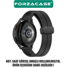 Forzacase Huawei Watch Gt Runner 2 ile Uyumlu D Manyetik Tokalı Silikon Kordon Kayış - FC144