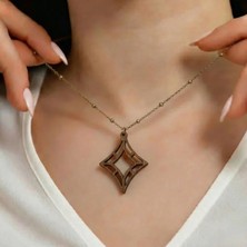 Koçak Takı Ahşap Kolye Modern Özgün Minimalist Takı Model No 288