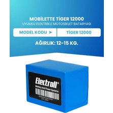 Electroll Mobilette Tiger 12000 Batarya (Standart Kapasite) Lifepo4 72V 18AH Elektrikli Motosiklet Bataryası