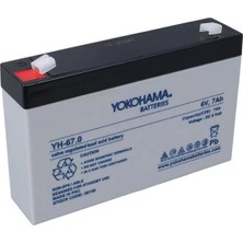 TeknoKapsül Yokohama Yh-67.0 6 Volt - 7 Amper Akü (150X50X94 Mm)