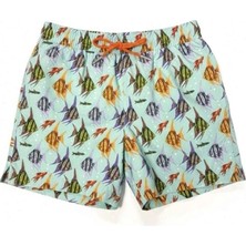 Dopomare 2663 Erkek Çocuk Desenli Deniz Şortu