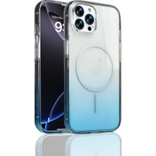 The Gencoo iPhone 16 Pro Kılıf M-Safe Şarj Özellikli Zore Septik Silikon Kapak - Turkuaz