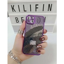 Camkapak Aksesuar Iphone 13 / 14 Uyumlu Karbon Fiber Kılıf Modeli
