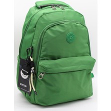 Bevitton Su Geçirmez Kumaş Okul Çantası Unisex Okul Sırt Çantası 2200 Yeşil