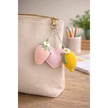 Mech Sevimli Örgü Meyve Anahtarlık Seti (3’lü)