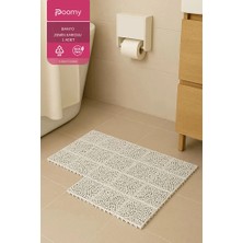 Poomy Banyo Zemin Karosu Kaydırmaz Plastik Izgara Modüler Karo 33CM x 33CM 1 Adet