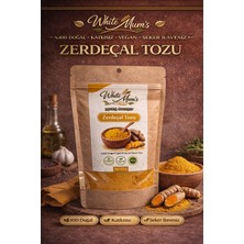 White Mum's Zerdeçal Tozu 100G %100 Doğal Katkısız Öğütülmüş Vegan Şeker Ilavesiz