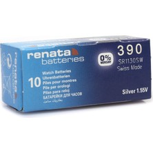 Renata 390 SR1130SW 1.55V Alkalin Saat Pili 10 Adet Midastech