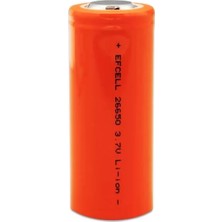 TeknoKapsül Efcell 3.7 Volt 4500 Mah Icr 26650 Şarj Edilebilir Pil