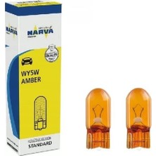 Narva Wy5w 12v. T10 5w Dipsiz Sarı Ampul 17169 2 Adet