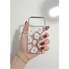 Camkapak Aksesuar Iphone 17 Pro Çicek Desenli Kılıf Modeli