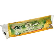Beltaş Group Büzgülü Kokulu Çöp Poşeti Limon Kokulu Orta Boy 55X60CM 120GR 10LU Rulo
